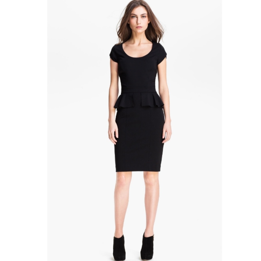 Rebecca Taylor black peplum dress🖤